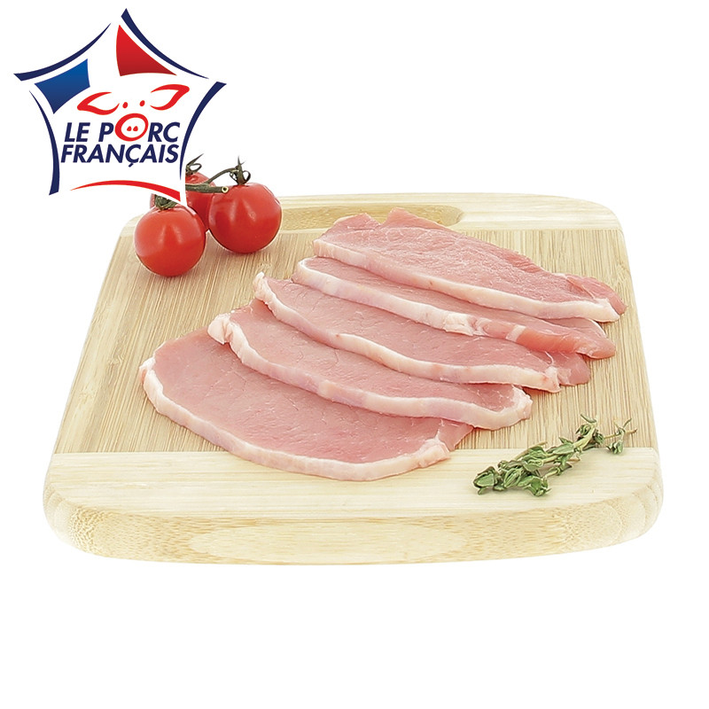 6 tranches de filet de porc pour plancha Le Porc Français