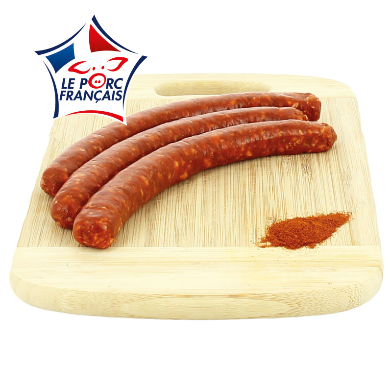 Merguez de porc Le Porc Français