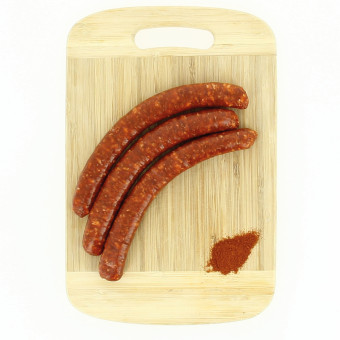 Merguez de porc Le Porc Français – vue de haut