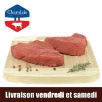 2 pavés de rumsteck de bœuf charolais, Viande Bovine Française