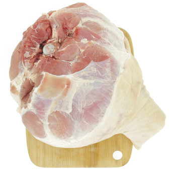 9kg900 de jambon à l’os demi-sel Le Porc Français – vue de haut