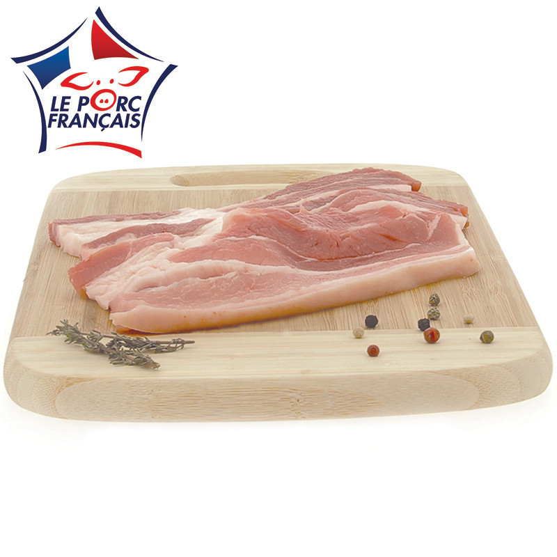 8 pièces de poitrine de porc avec os tranchée Le Porc Français