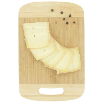 400 g de fromage à raclette au lait cru tranché origine France – vue de haut