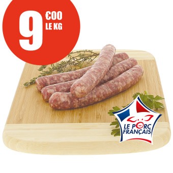 5 kg de chipolatas aux herbes Le Porc Français