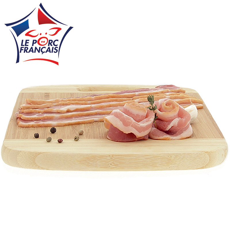 Tranches fines de poitrine de porc fumé Le Porc Français