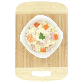 1,5 kg de salade traiteur trio de chou, jambon et comté, Le Porc Français – vue de haut