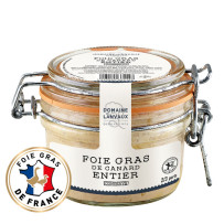 Bocal de 120 g de foie gras de canard entier Français