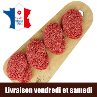 colis steaks hachés - vue de haut