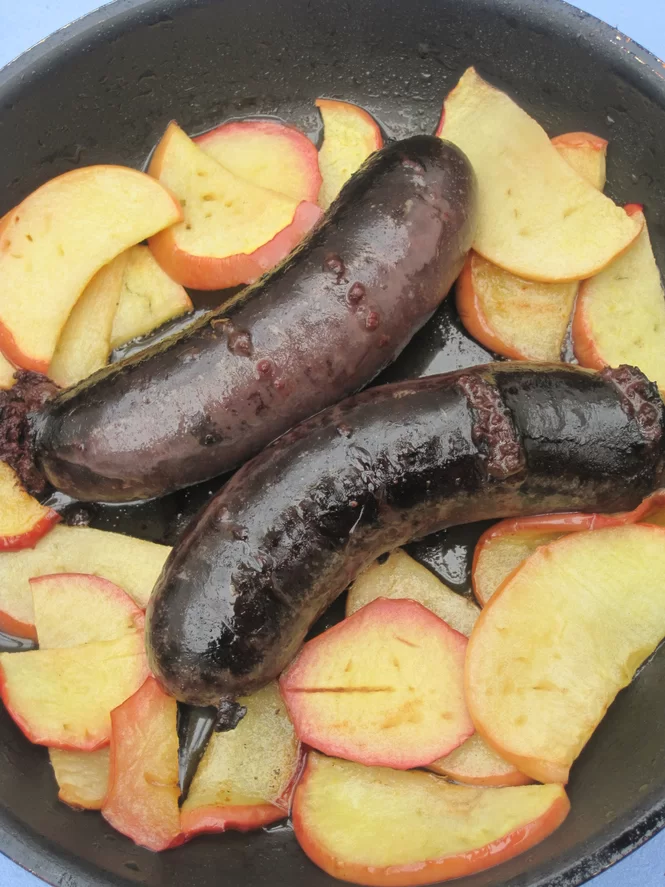 Boudin noir à l'oignon et aux pommes