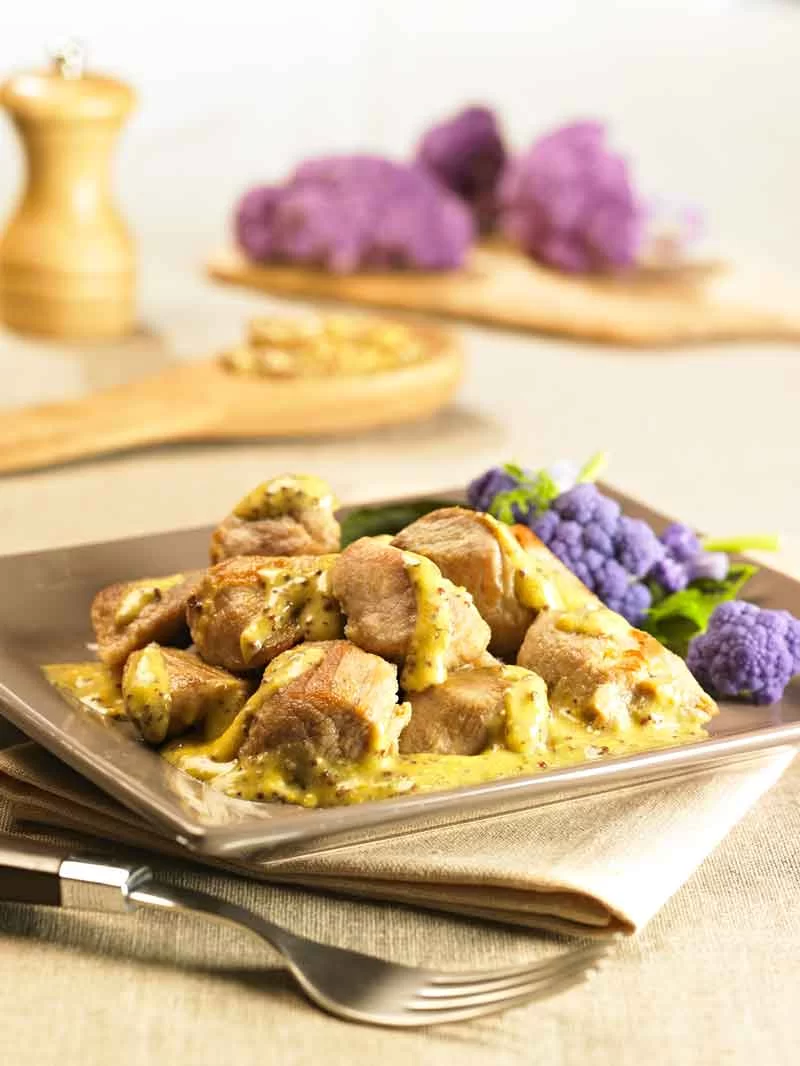 Sauté de porc à la moutarde
