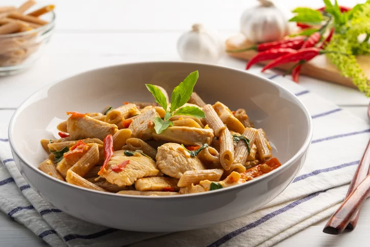 Wok de poulet aux légumes sauce soja
