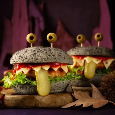 Burger Monstre d'Halloween