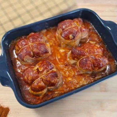 Paupiettes de porc au chorizo