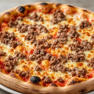 Pizza à la viande hachée