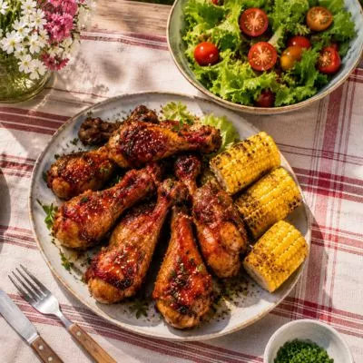 Recette Pilons de poulet caramélisés au miel