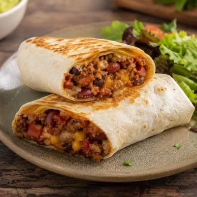 Burritos à la viande hachée