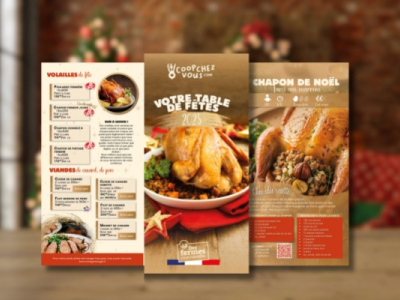 Flyer de Noël : Découvrez nos produits pour votre table de fêtes